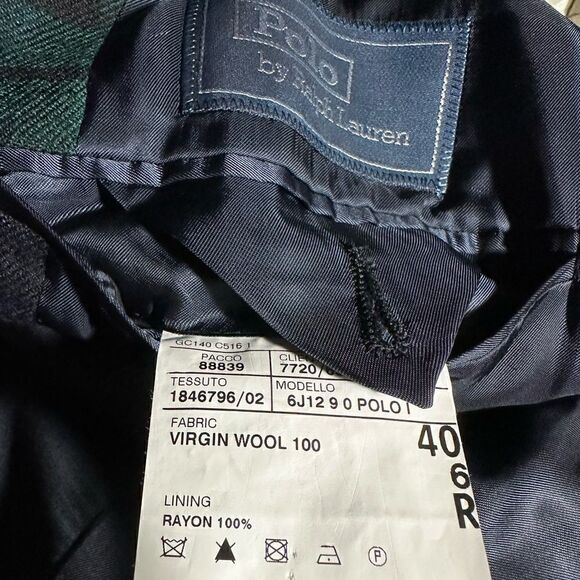Polo Ralph Lauren Black Watch Plaid Virgin Wool Single Breasted Sport Coat - Picture 8 of 16